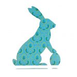 boutique gnooss printemps est la lapin assis paques silhouette motif1